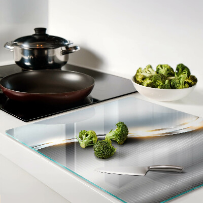 Glass kitchen board Abstract pattern with lines