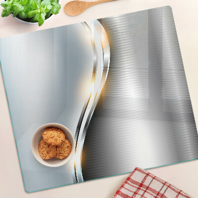 Glass kitchen board Abstract pattern with lines