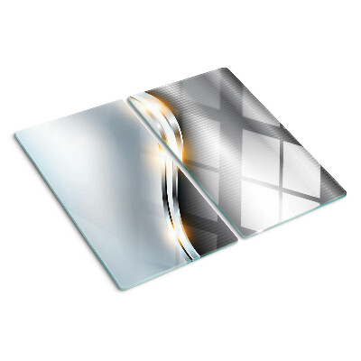 Glass kitchen board Abstract pattern with lines