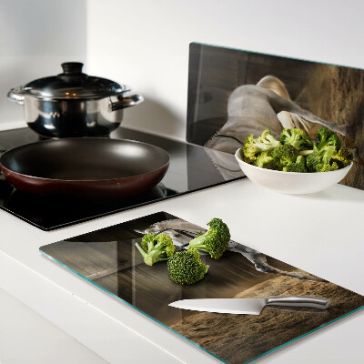 Glass chopping board A horse in motion in the stable