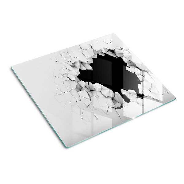 Glass chopping board Cracked wall