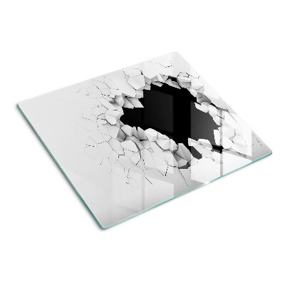 Glass chopping board Cracked wall