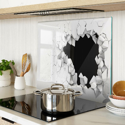 Glass chopping board Cracked wall