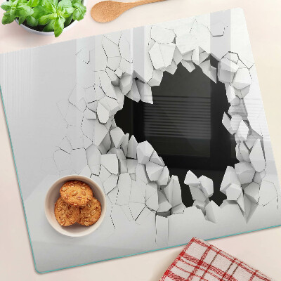 Glass chopping board Cracked wall