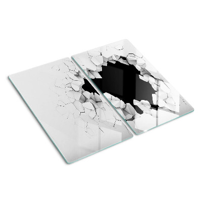 Glass chopping board Cracked wall