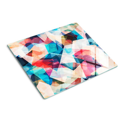 Glass chopping board Abstract Geometrics in Pastel Colors