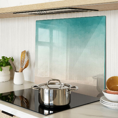 Glass chopping board Blue and orange gradient