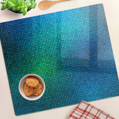 Glass chopping board Color gradient in shades of blue