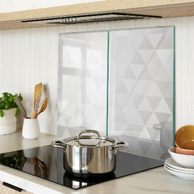 Glass chopping board Geometric patterns in shades of gray