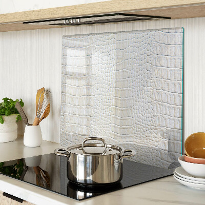 Glass kitchen board Crocodile skin pattern
