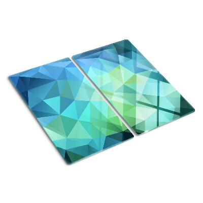 Glass chopping board Geometric abstract pattern