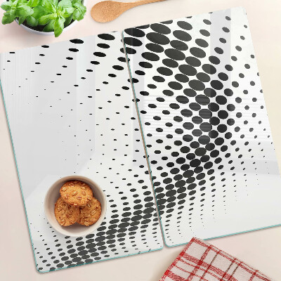 Glass kitchen board Polka dot motif