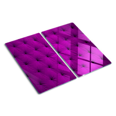 Glass chopping board Purple Quilting