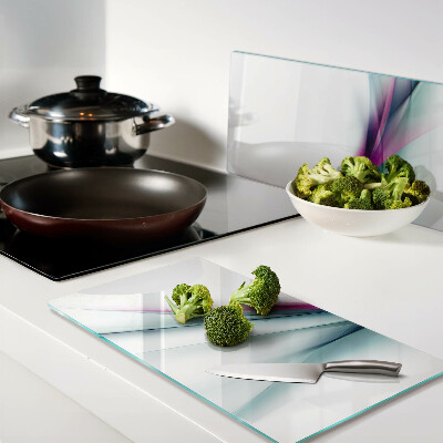 Glass chopping board Abstract Color Waves