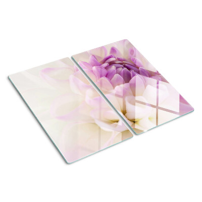 Glass kitchen board Floral arrangement in shades of purple