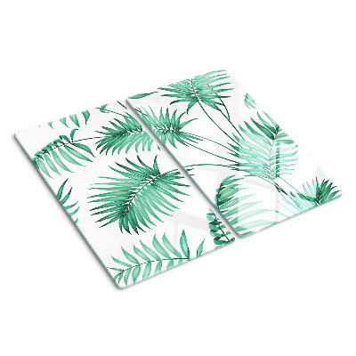 Glass chopping board Palm leaves
