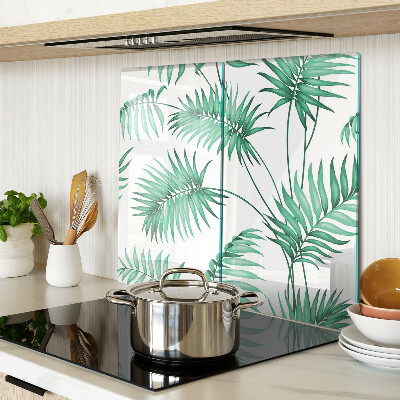 Glass chopping board Palm leaves