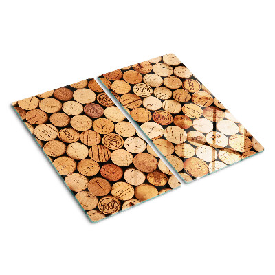Glass chopping board Wine corks