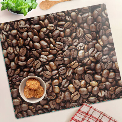Glass kitchen board Coffee beans
