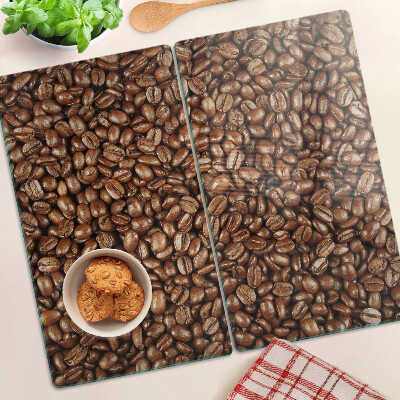 Glass kitchen board Coffee beans
