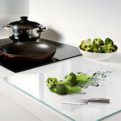 Glass kitchen board Lemons in Bubble Water