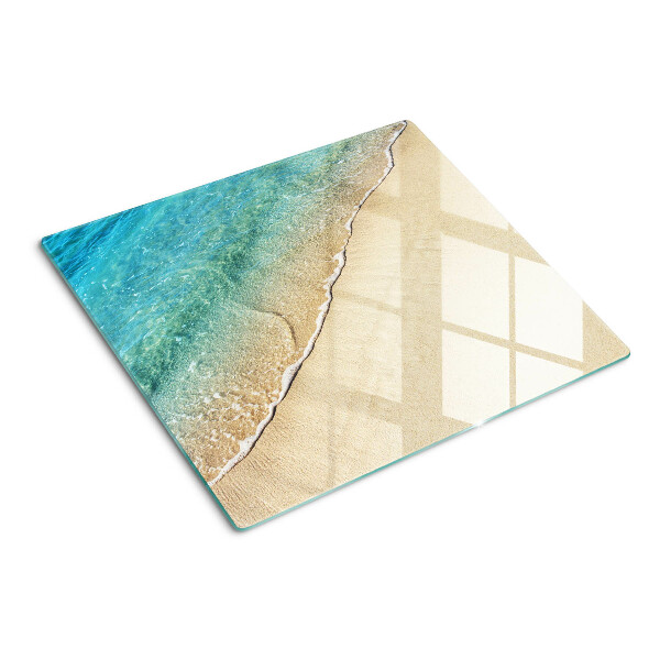Glass kitchen board Beach and sea waves