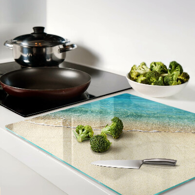 Glass kitchen board Beach and sea waves