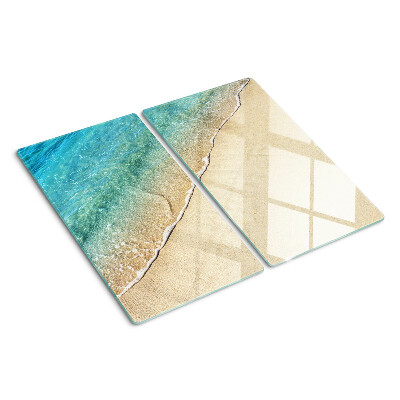 Glass kitchen board Beach and sea waves