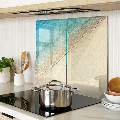 Glass kitchen board Beach and sea waves