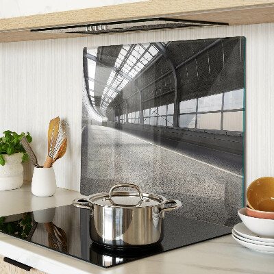Glass kitchen board Modern architecture and geometry