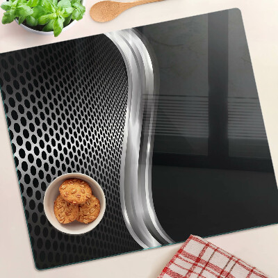 Glass kitchen board Futuristic pattern with waves