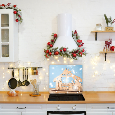 Kitchen Splashback Stable Christmas Winter