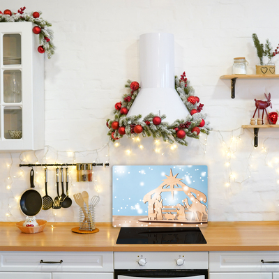 Kitchen Splashback Stable Christmas Winter