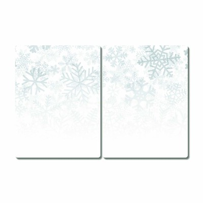 Kitchen Splashback Winter Snow Snowflakes