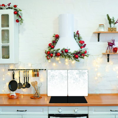 Kitchen Splashback Winter Snow Snowflakes