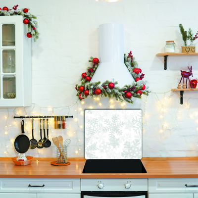 Kitchen Splashback Winter Snow Snowflakes