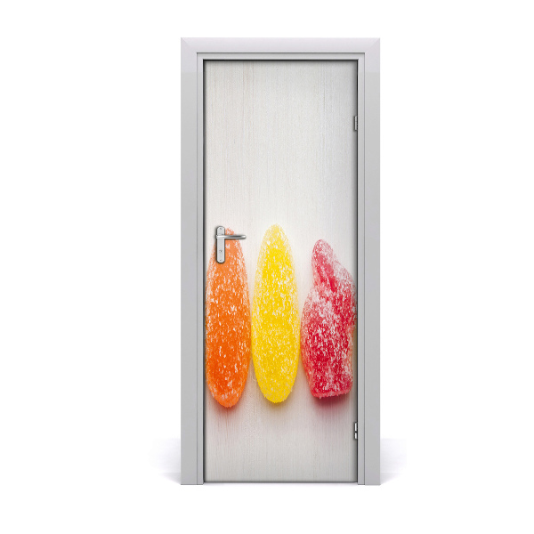 Self-adhesive door veneer Colorful jelly beans