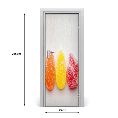 Self-adhesive door veneer Colorful jelly beans