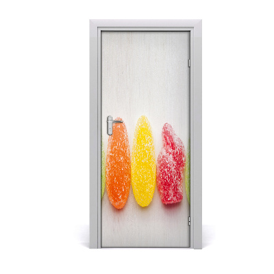 Self-adhesive door veneer Colorful jelly beans