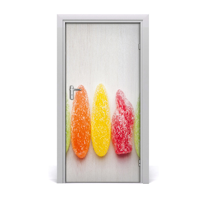 Self-adhesive door veneer Colorful jelly beans