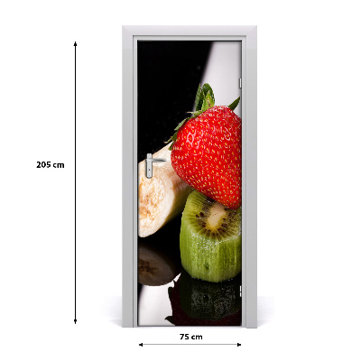 Self-adhesive door wallpaper Fruits