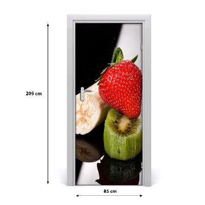 Self-adhesive door wallpaper Fruits