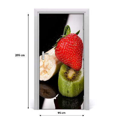 Self-adhesive door wallpaper Fruits