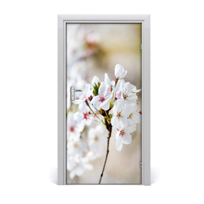 Self-adhesive door sticker Cherry blossoms