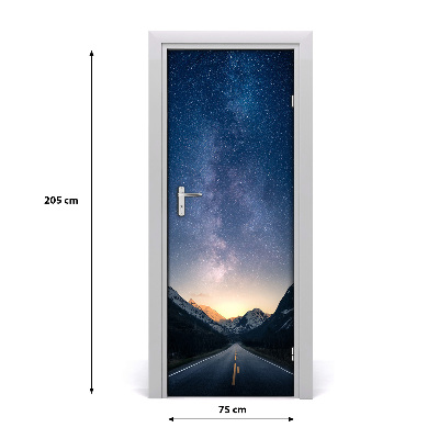 Self-adhesive door wallpaper Mountain gorge