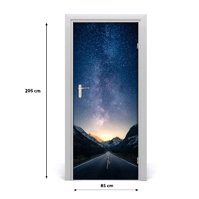 Self-adhesive door wallpaper Mountain gorge