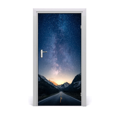 Self-adhesive door wallpaper Mountain gorge