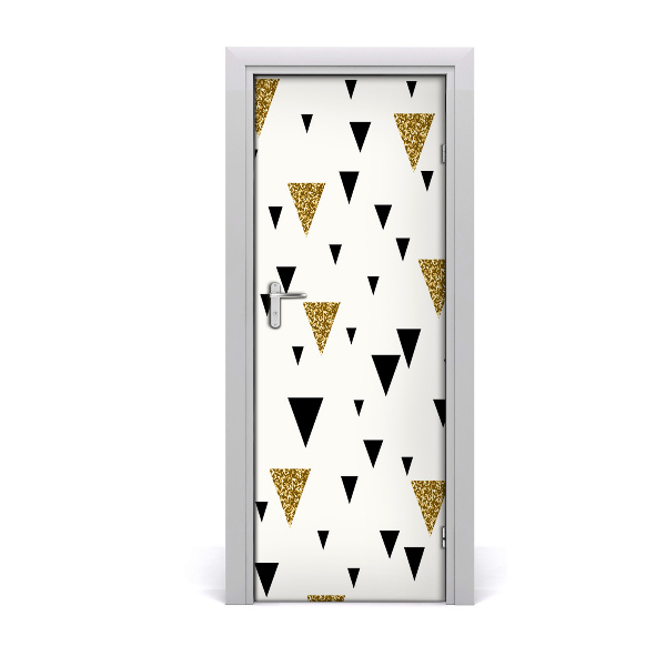 Door wallpaper Triangles background