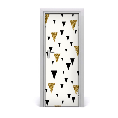 Door wallpaper Triangles background