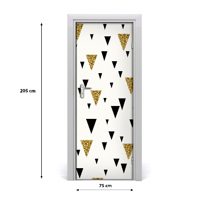 Door wallpaper Triangles background